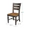 International Concepts Round 44 in Round Top Dining Table with 4 Ladderback Chairs, Hickory/Washed Coal, 44 in W, 44 in L K45-144R-C57-4 - alternate 6